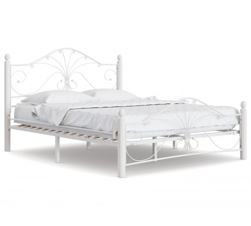 Двуспальная кровать Форвард-мебель Синди Кремово-белый, металл 140х200 см