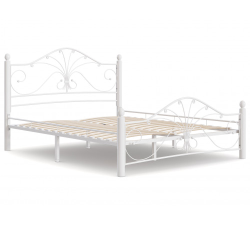 Двуспальная кровать Форвард-мебель Синди Кремово-белый, металл 140х200 см