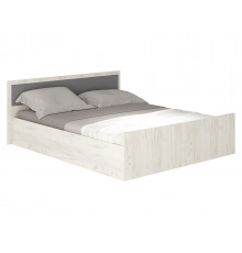 Двуспальная кровать BTS Фиеста Дуб Крафт белый С основанием настил 160х200 см