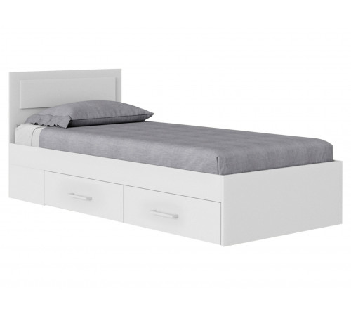 Двуспальная кровать Правила мебели Жаклин Белый 90х200 см