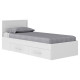 Двуспальная кровать Правила мебели Жаклин Белый 90х200 см