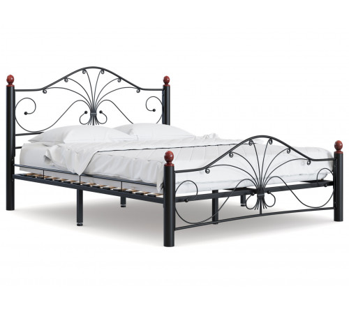 Двуспальная кровать Форвард-мебель Синди Черный, металл 140х200 см