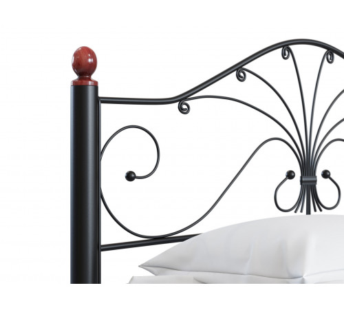 Двуспальная кровать Форвард-мебель Синди Черный, металл 140х200 см