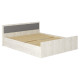 Двуспальная кровать BTS Фиеста Дуб Крафт белый С основанием настил 160х200 см