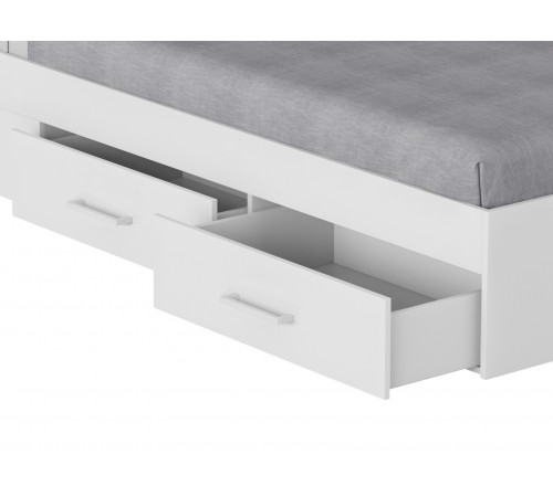 Двуспальная кровать Правила мебели Жаклин Белый 90х200 см