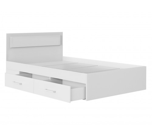 Двуспальная кровать Правила мебели Жаклин Белый 140х200 см