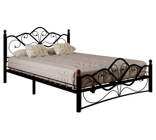 Двуспальная кровать Форвард-мебель Влада Черный, металл 160х200 см