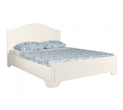 Двуспальная кровать Моби Ливерпуль  Ясень Ваниль / Белый Ясень Ваниль / Белый 160х200 см