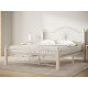 Двуспальная кровать Форвард-мебель Синди Кремовый, металл / Белый, массив 160х200 см
