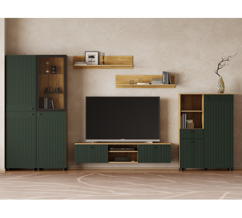 Настенная полка СВ-Мебель Ларенс Дуб золотой Дуб золотой