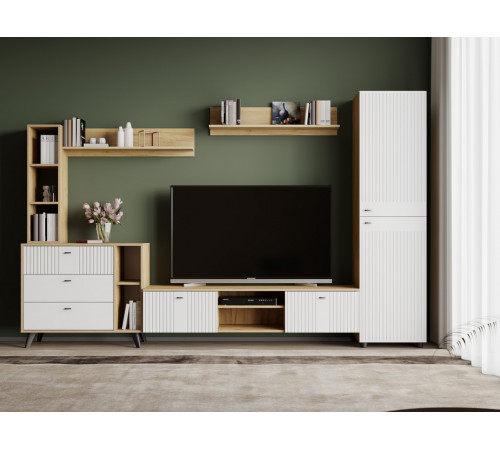 Настенная полка СВ-Мебель Ларенс Дуб золотой Дуб золотой