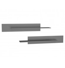 Настенная полка Правила мебели Поинт Серый графит Серый графит