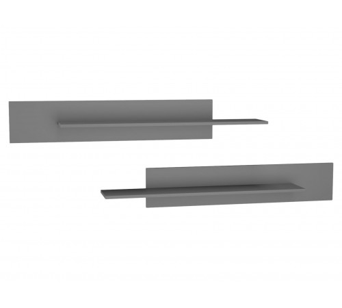 Настенная полка Правила мебели Поинт Серый графит Серый графит