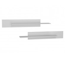 Настенная полка Правила мебели Поинт Белый матовый Белый матовый