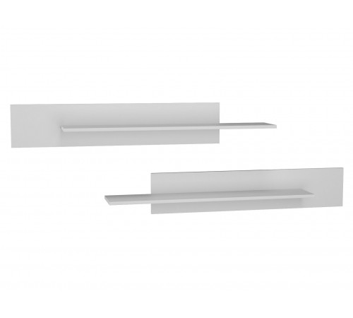 Настенная полка Правила мебели Поинт Белый матовый Белый матовый
