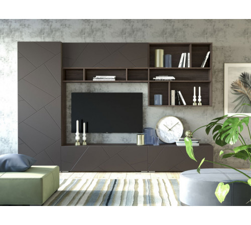 Настенная полка Сильва Суммит Ясень Анкор темный Ясень Анкор темный