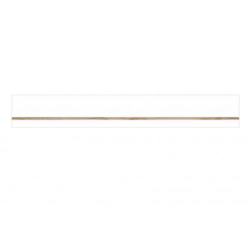 Настенная полка Кураж Вега Скандинавия Дуб Каньон / Белый 135 см