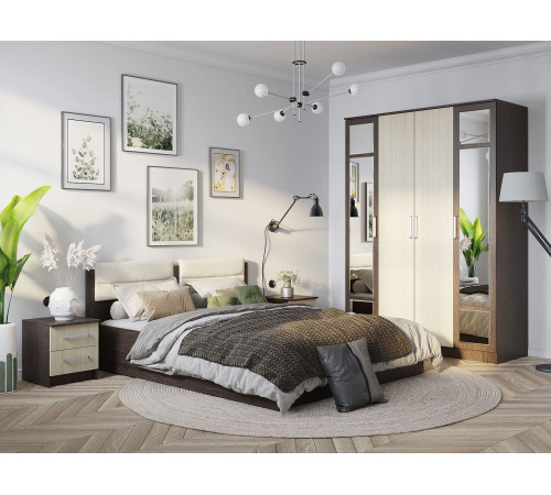 Прикроватная тумбочка BTS Фиеста Венге / Лоредо Венге / Лоредо