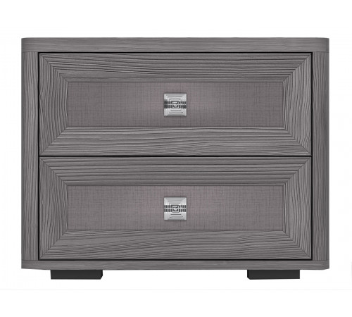 Прикроватная тумбочка Кураж Парма НЕО Лиственница темная / Экокожа дила Лиственница темная / Экокожа дила