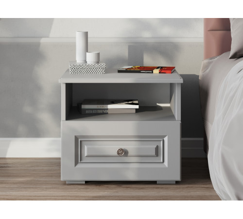 Прикроватная тумбочка Правила мебели Аврора Антрацит Антрацит