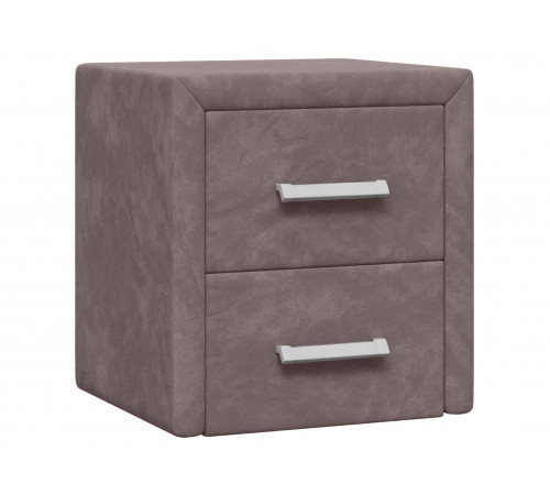 Прикроватная тумбочка Правила мебели Женева Какао, велюр Какао, велюр