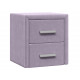 Прикроватная тумбочка Правила мебели Женева Лаванда, велюр Лаванда, велюр