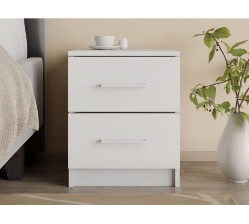 Прикроватная тумбочка Правила мебели Жаклин Белый Белый