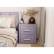 Прикроватная тумбочка Правила мебели Женева Лаванда, велюр Лаванда, велюр