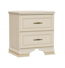 Прикроватная тумбочка Кураж Сиена Бодега белый, патина золото Бодега белый, патина золото