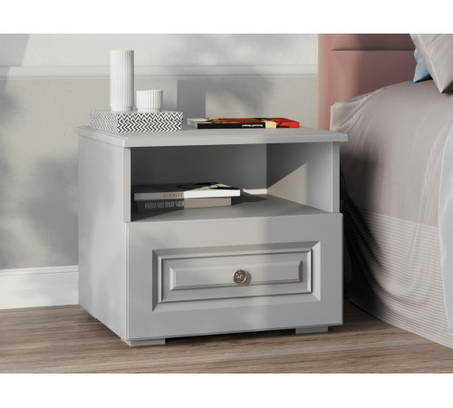 Прикроватная тумбочка Правила мебели Аврора Антрацит Антрацит