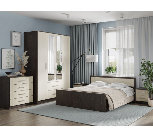 Прикроватная тумбочка BTS Фиеста Венге / Лоредо Венге / Лоредо