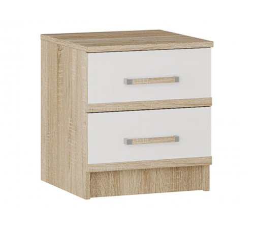 Прикроватная тумбочка BTS Сакура 2шт Дуб Сонома / Белый Дуб Сонома / Белый