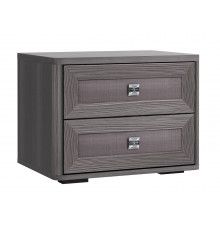 Прикроватная тумбочка Кураж Парма НЕО Лиственница темная / Экокожа дила Лиственница темная / Экокожа дила