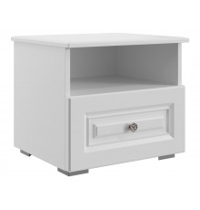 Прикроватная тумбочка Правила мебели Аврора Белый античный Белый античный