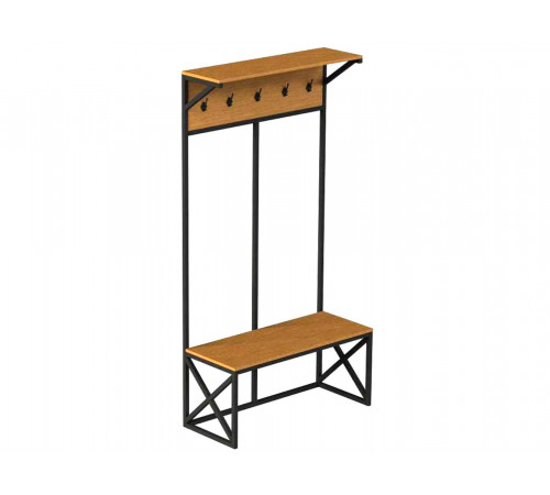 Напольная вешалка Desk Question DQ ITLA Дуб табачный / Черный, металл Дуб табачный / Черный, металл