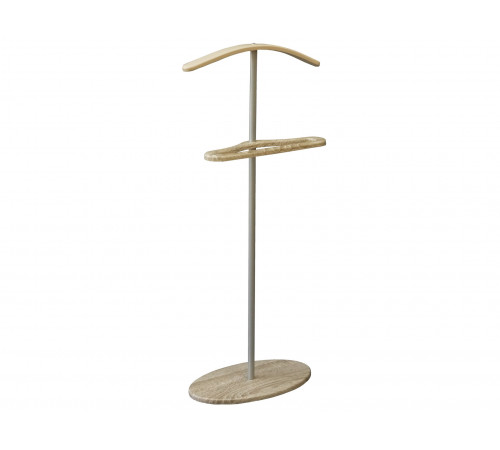 Напольная вешалка Мебелик Дэви 3 Металлик / Дуб сонома Металлик / Дуб сонома