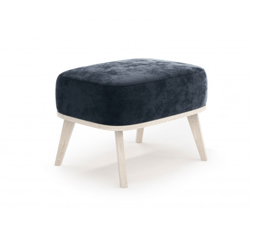 Пуфик Правила мебели Лаурель Графит, микровелюр Графит, микровелюр