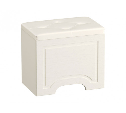 Пуфик Моби Ливерпуль Белый, текстура дерева / Белый, экокожа Белый, текстура дерева / Белый, экокожа