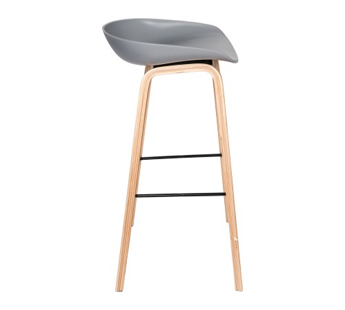 УТ000000662 Стул барный LIBRA, серый, деревян. ножки 8319 GREY [Серый]