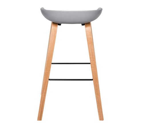 УТ000000662 Стул барный LIBRA, серый, деревян. ножки 8319 GREY [Серый]