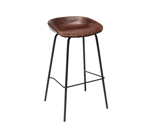 УТ000001228 Турин 8319TB BROWN [коричневая экокожа, черные ножки]