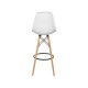 УТ000001398 Стул EAMES барный 8056H WHITE SEAT + 8056H LEGS DUAL [Белый]