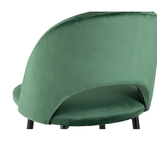 УТ000025281 Стул полубарный Меган велюр, зеленый