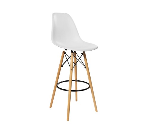 УТ000001398 Стул EAMES барный 8056H WHITE SEAT + 8056H LEGS DUAL [Белый]