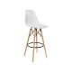 УТ000001398 Стул EAMES барный 8056H WHITE SEAT + 8056H LEGS DUAL [Белый]