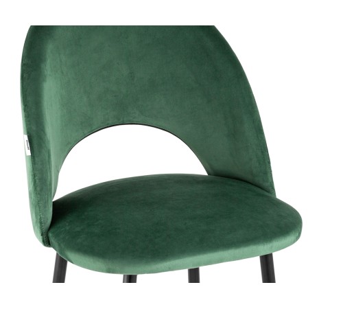 УТ000025281 Стул полубарный Меган велюр, зеленый