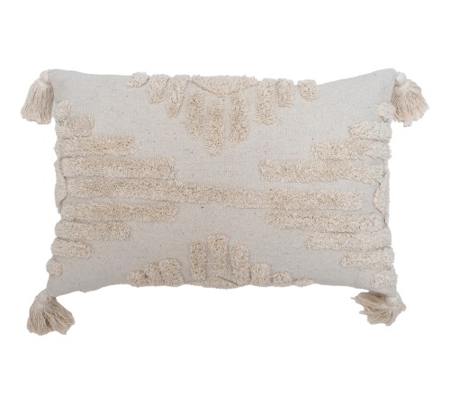 2099A Подушка, 35х50 см, 100% хлопок, с кистями и элементами тафтинга 2099А
