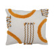 4741 Подушка, 50х50 см, 100% хлопок, с элементами тафтинга и косичками