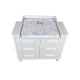 Комод Simple 3402 6 ящ С рамкой, белый