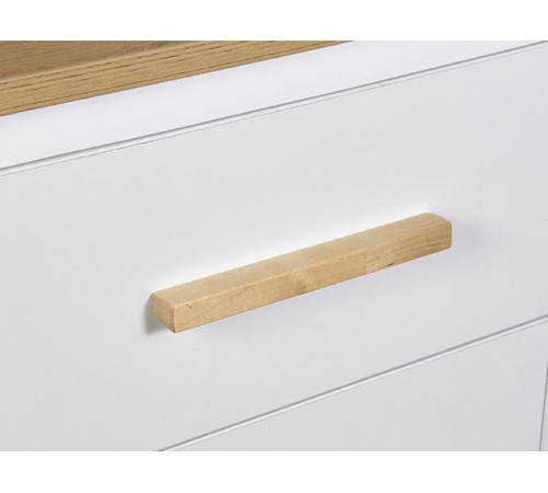 Комод Simple 3402 6 ящ, белый/натуральный Комод Simple 3402 6 ящ, белый/натуральный